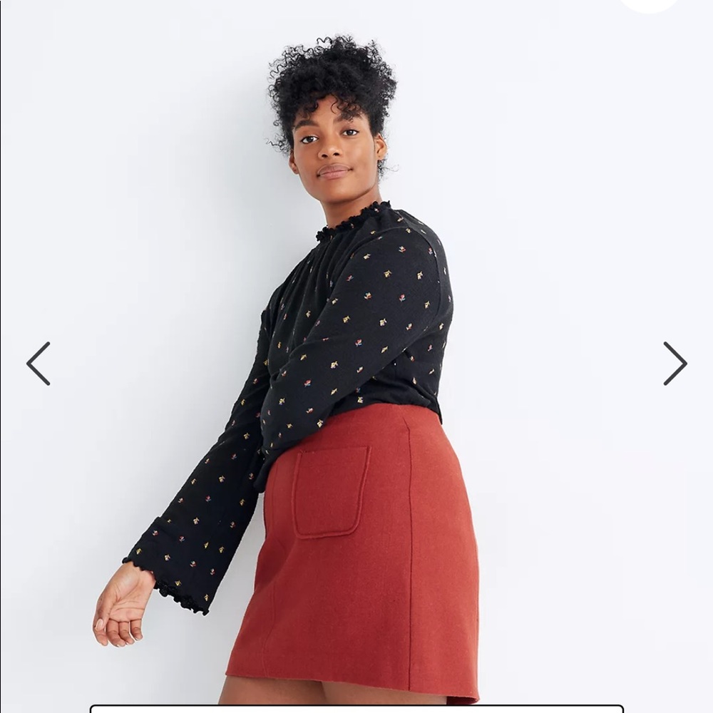 NWOT Madewell Museum Patch Pocket Mini Skirt